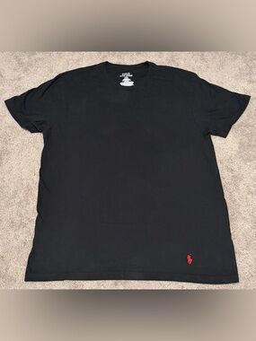 Polo Ralph Lauren T-Shirt Men's Size Large Black Classic Fit Short Sleeve
